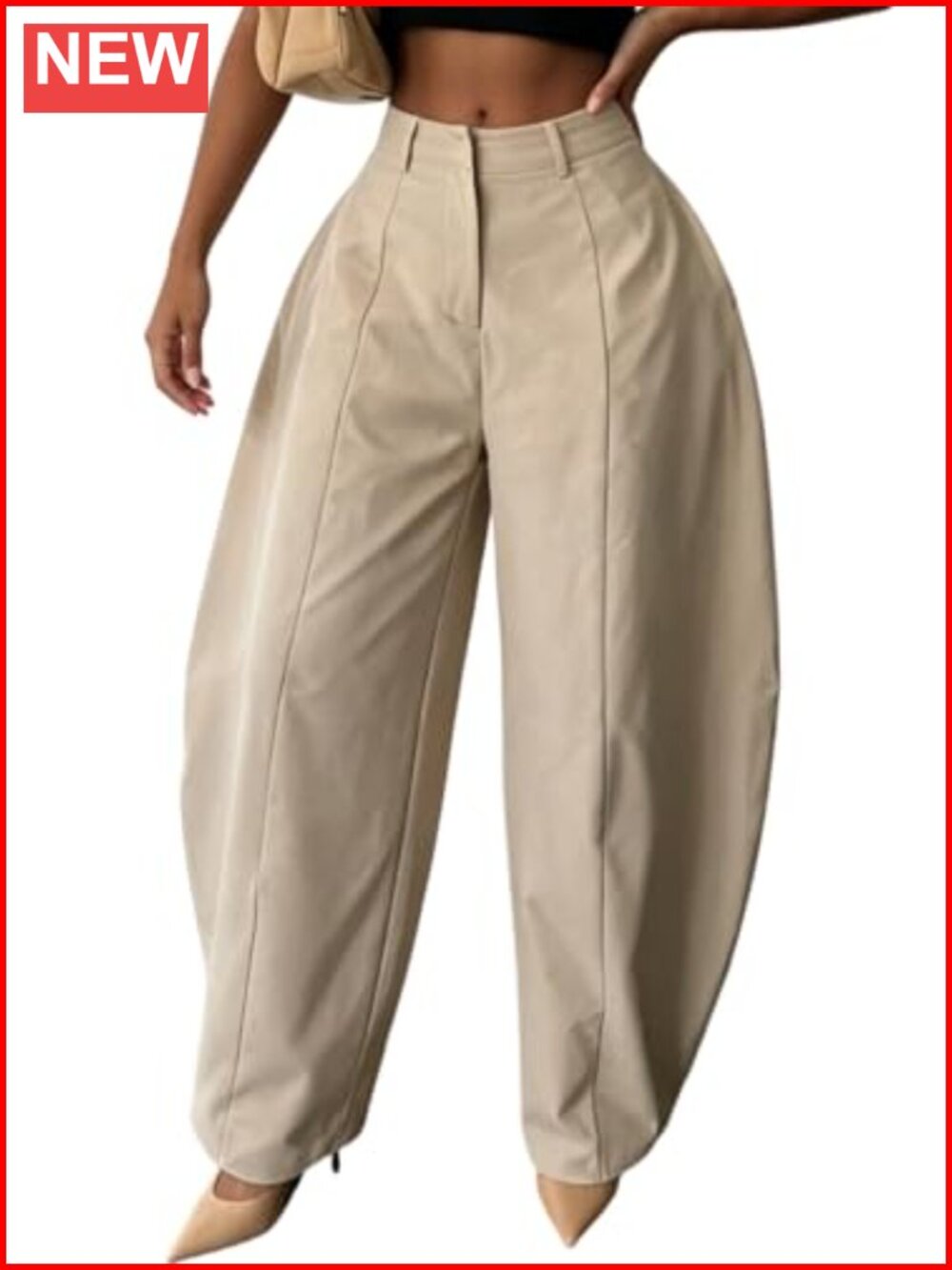 Women Cargo Pants Wide Leg High Waisted Barrel Trousers Loose Fit